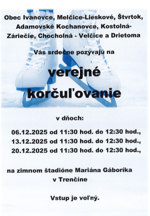 Korčuľovanie december 2025