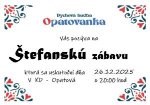 Štefanská zábava Opatová