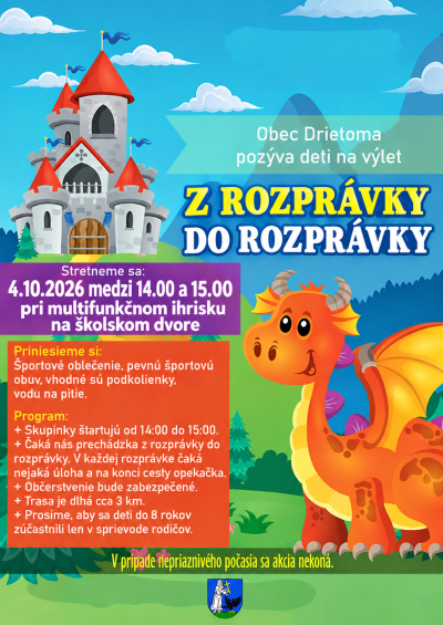 Z rozprávky do rozprávky v nedeľu 4.10.2026